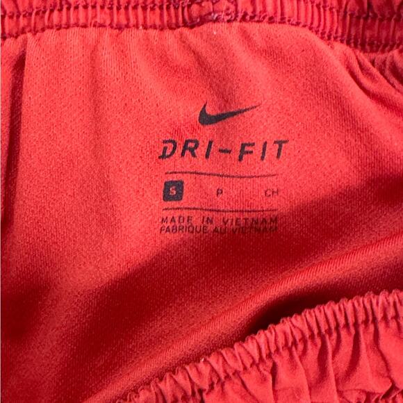 Nike Running Shorts Womens S Red White Dri-FIT Athletic Athleisure Gym Fitness - Picture 3 of 3